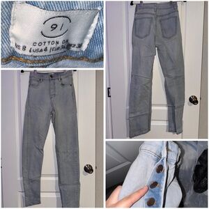 Cotton On Women's Light Blue Denim Overalls